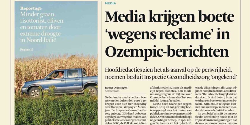 Beperkte toegang berichtgeving afslankmedicatie